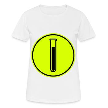 Symbole du tube à essai - T-shirt respirant Femme - blanc - Devant - AI Model Female 172 dark (172cm)
