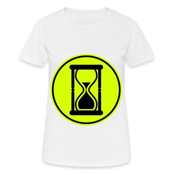 Sanduhr Symbol - Frauen T-Shirt atmungsaktiv - Weiß - Vorne - AI Model Female 172 dark (172cm)