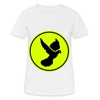 Symbole de la colombe - T-shirt respirant Femme - blanc - Devant - AI Model Female 172 dark (172cm)