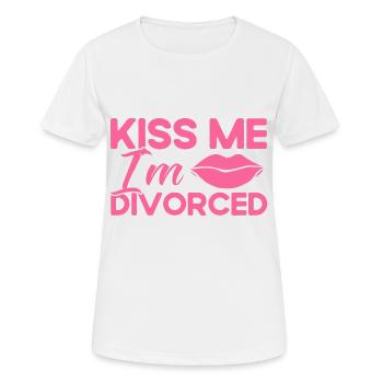 Divorce Divorcé Don divorcé - T-shirt respirant Femme - blanc - Devant - AI Model Female 172 dark (172cm)