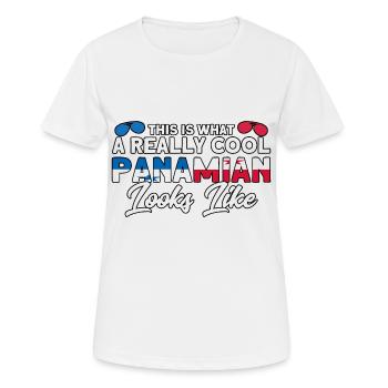 Panamanian Flag Panamanian Roots gift - Women's Breathable T-Shirt - white - Front - AI Model Female 172 dark (172cm)