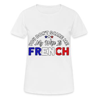 French Flag French Roots Gift - Women's Breathable T-Shirt - white - Front - AI Model Female 172 dark (172cm)