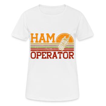 Radio amateurs Morse code transmit radio amateur Gesch - Women's Breathable T-Shirt - white - Front - AI Model Female 172 dark (172cm)