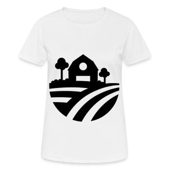 Farm Ernte icon - Frauen T-Shirt atmungsaktiv - Weiß - Vorne - AI Model Female 172 dark (172cm)