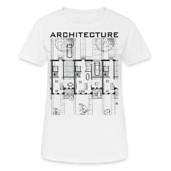 Architektur - Frauen T-Shirt atmungsaktiv - Weiß - Vorne - AI Model Female 172 dark (172cm)