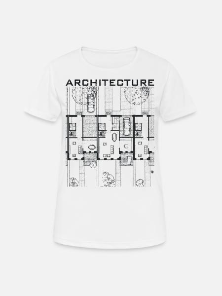 Architektur - Frauen T-Shirt atmungsaktiv - Weiß