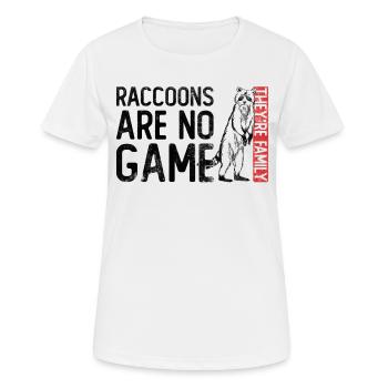 Raccoon Animal Welfare Animal Rights Activist - Women's Breathable T-Shirt - white - Front - AI Model Female 172 dark (172cm)