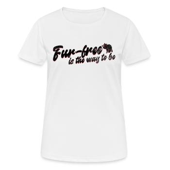Raccoon Animal Welfare Animal Rights Activist - Women's Breathable T-Shirt - white - Front - AI Model Female 172 dark (172cm)