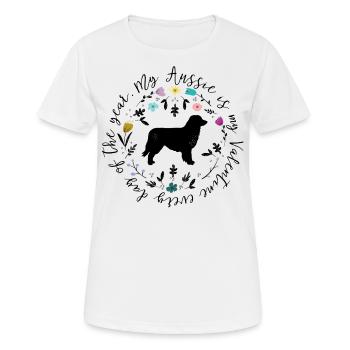 My Aussie is my Valentine every day of the year - Women's Breathable T-Shirt - white - Front - AI Model Female 172 dark (172cm)