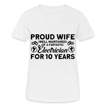 Rose Wedding Proud Wife Well Maintained Gift - Women's Breathable T-Shirt - white - Front - AI Model Female 172 dark (172cm)
