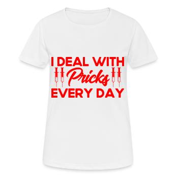 Phlebotomist Phlebotomie Phlebotomist Tech Geschen - Frauen T-Shirt atmungsaktiv - Weiß - Vorne - AI Model Female 172 dark (172cm)