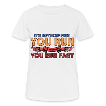 Jogger Half Marathon Jogging Gift - Women's Breathable T-Shirt - white - Front - AI Model Female 172 dark (172cm)