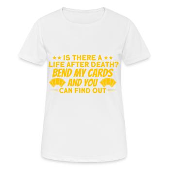 Trading Card Playing Card Card Game Gift - Women's Breathable T-Shirt - white - Front - AI Model Female 172 dark (172cm)