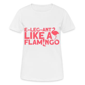 Like a Flamingo Amputee Gift - Women's Breathable T-Shirt - white - Front - AI Model Female 172 dark (172cm)