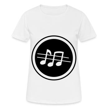 Partitions musicales - T-shirt respirant Femme - blanc - Devant - AI Model Female 172 dark (172cm)