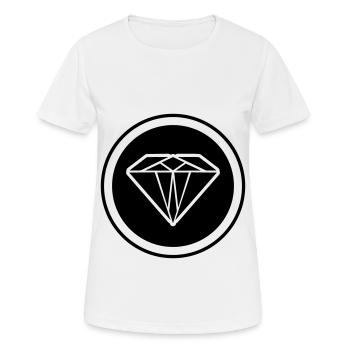 Diamond Symbol - Women's Breathable T-Shirt - white - Front - AI Model Female 172 dark (172cm)