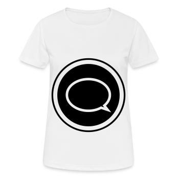 Ballon - T-shirt respirant Femme - blanc - Devant - AI Model Female 172 dark (172cm)