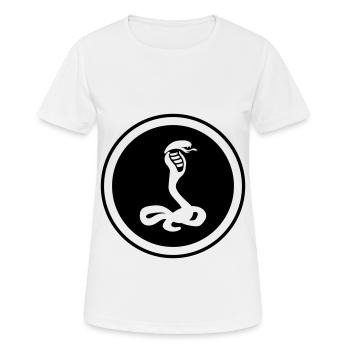 Snake Cobra - Women's Breathable T-Shirt - white - Front - AI Model Female 172 dark (172cm)