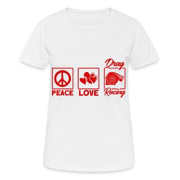 Cadeau de course de voitures de course de dragsters - T-shirt respirant Femme - blanc - Devant - AI Model Female 172 dark (172cm)