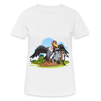 Papa de chats fiers - T-shirt respirant Femme - blanc - Devant - AI Model Female 172 dark (172cm)