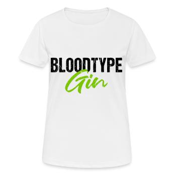 Groupe sanguin Gin Gin Lovers - T-shirt respirant Femme - blanc - Devant - AI Model Female 172 dark (172cm)
