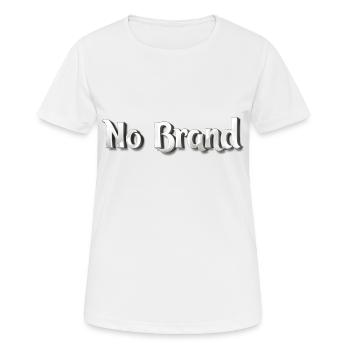 Pas de chrome de marque - T-shirt respirant Femme - blanc - Devant - AI Model Female 172 dark (172cm)