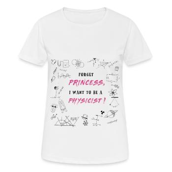 Physicist instead of princess - Women's Breathable T-Shirt - white - Front - AI Model Female 172 dark (172cm)