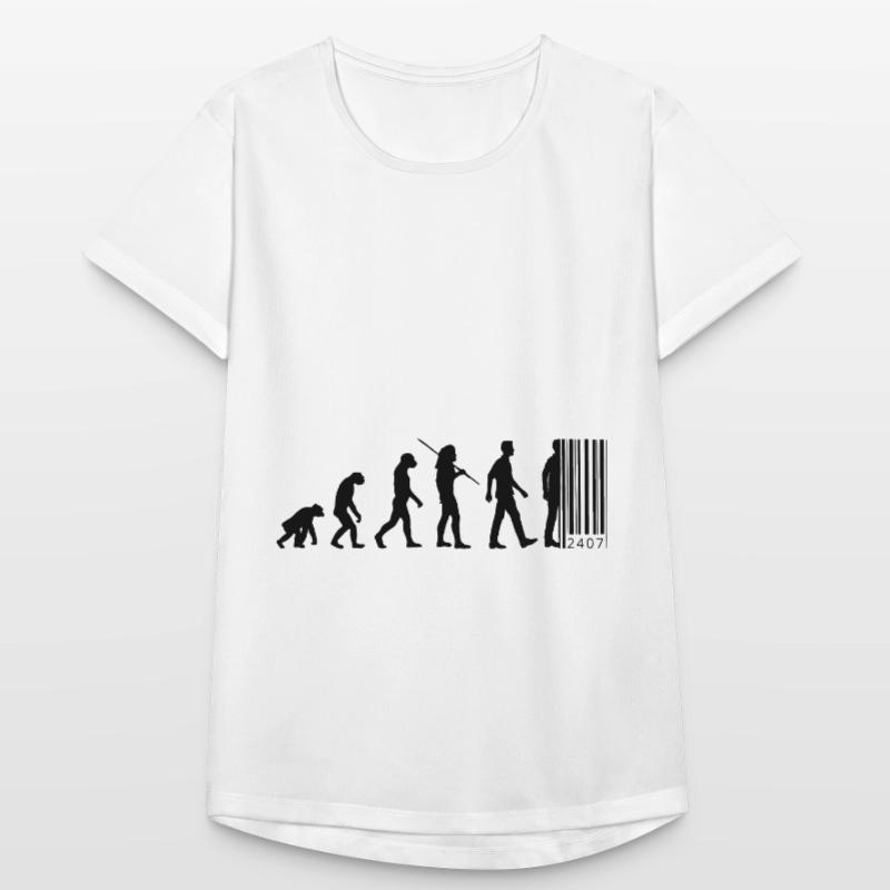 Evolution - code à barres T-shirt respirant Femme