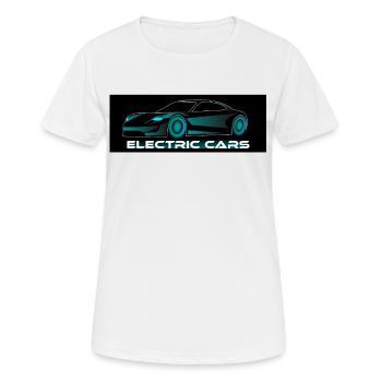 Electric Cars - Women's Breathable T-Shirt - white - Front - AI Model Female 172 dark (172cm)