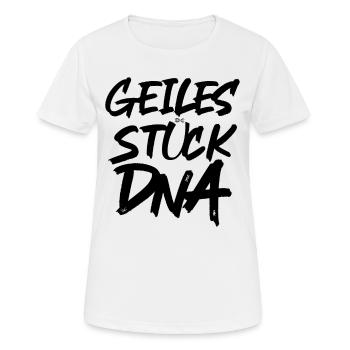 Geiles Stück DNA! - Beliebter Nerd Programmierer - Frauen T-Shirt atmungsaktiv - Weiß - Vorne - AI Model Female 172 dark (172cm)
