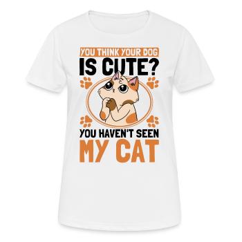 Cats Cat Owner Pet Animals Gift - Women's Breathable T-Shirt - white - Front - AI Model Female 172 dark (172cm)