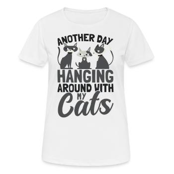 Cats Cat Owner Pet Animals Gift - Women's Breathable T-Shirt - white - Front - AI Model Female 172 dark (172cm)