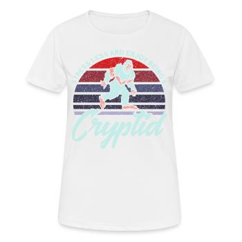 Cryptozoology Kryptoide Monster Nerd Gift - Women's Breathable T-Shirt - white - Front - AI Model Female 172 dark (172cm)