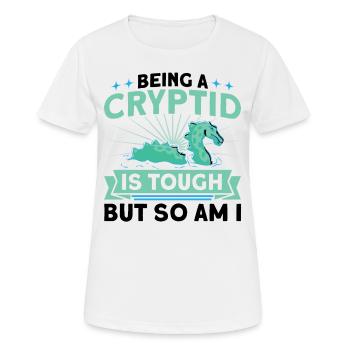 Cryptozoology Kryptoide Monster Nerd Gift - Women's Breathable T-Shirt - white - Front - AI Model Female 172 dark (172cm)