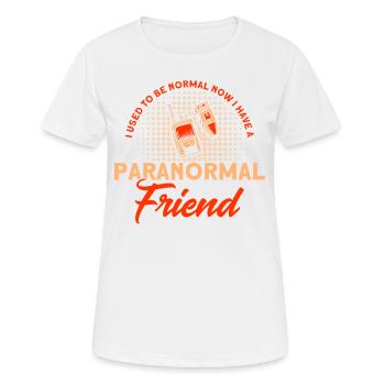 Spukhaus Geisterjäger Geisterjagd Geschenk - Frauen T-Shirt atmungsaktiv - Weiß - Vorne - AI Model Female 172 dark (172cm)