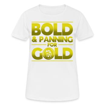 Gold Panner Gold Miner Gold Digger Gift - Women's Breathable T-Shirt - white - Front - AI Model Female 172 dark (172cm)