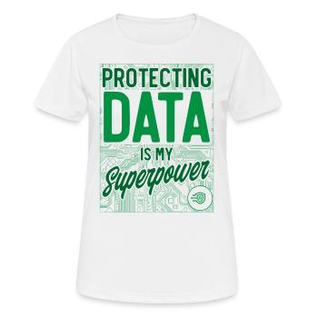 Spezialist für Netzwerksicherheit Geschenk - Frauen T-Shirt atmungsaktiv - Weiß - Vorne - AI Model Female 172 dark (172cm)
