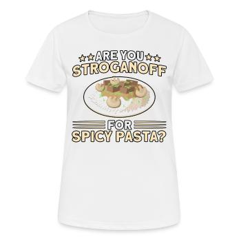 Noodles Noodle Lover Lasagne Spaghetti Cadeau - T-shirt respirant Femme - blanc - Devant - AI Model Female 172 dark (172cm)