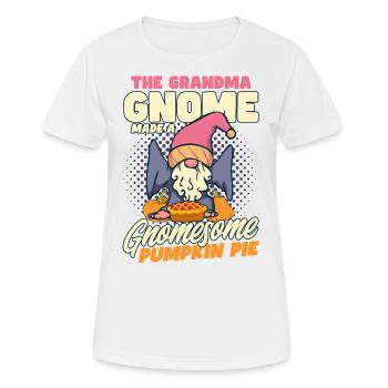 Thanksgiving Funny Gnomes Costume Autumn - Women's Breathable T-Shirt - white - Front - AI Model Female 172 dark (172cm)