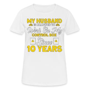 Rose Wedding Allowed to Work on Me Gift - Women's Breathable T-Shirt - white - Front - AI Model Female 172 dark (172cm)