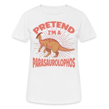 Parasaurolophus Dinosaurier Liebhaber Geschenk - Frauen T-Shirt atmungsaktiv - Weiß - Vorne - AI Model Female 172 dark (172cm)