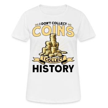Collection de pièces Je collectionne l’histoire Cadeau - T-shirt respirant Femme - blanc - Devant - AI Model Female 172 dark (172cm)
