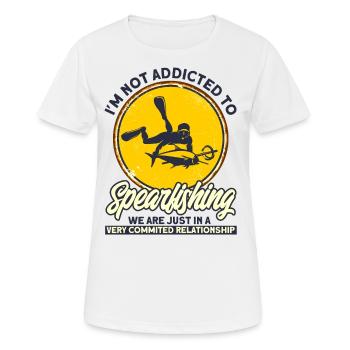 Spearfisher Relation de lance très engagée - T-shirt respirant Femme - blanc - Devant - AI Model Female 172 dark (172cm)
