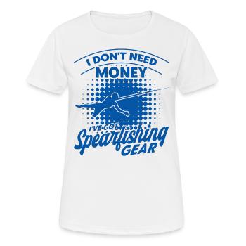 Pêche sous-marine Apnéiste Pêcheur pêcheur - T-shirt respirant Femme - blanc - Devant - AI Model Female 172 dark (172cm)