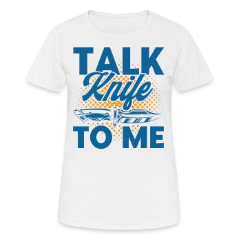 Knife Collector Knife Collection Blacksmith Gift - Women's Breathable T-Shirt - white - Front - AI Model Female 172 dark (172cm)
