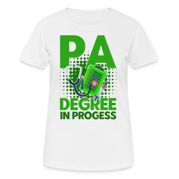 Medical Training Pre-Clinic Study Gift - Women's Breathable T-Shirt - white - Front - AI Model Female 172 dark (172cm)