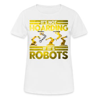 Robotics Robotics Engineer Robot Gift - Women's Breathable T-Shirt - white - Front - AI Model Female 172 dark (172cm)