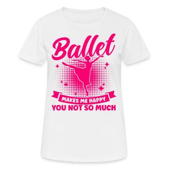 Ballerina Ballet Dancer Ballet Girls - Women's Breathable T-Shirt - white - Front - AI Model Female 172 dark (172cm)