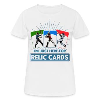 Baseball Card Collector Sports Card Collection - Women's Breathable T-Shirt - white - Front - AI Model Female 172 dark (172cm)