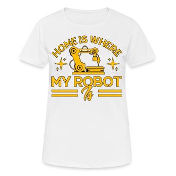 Engineer Teacher Technology Robotics Gift - Women's Breathable T-Shirt - white - Front - AI Model Female 172 dark (172cm)